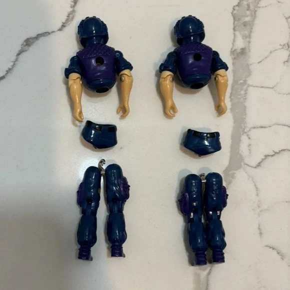 Vintage GI Joe Tele Vipers V1 Cobra Commander Hasbro Set of Two Figures - Picture 4 of 7